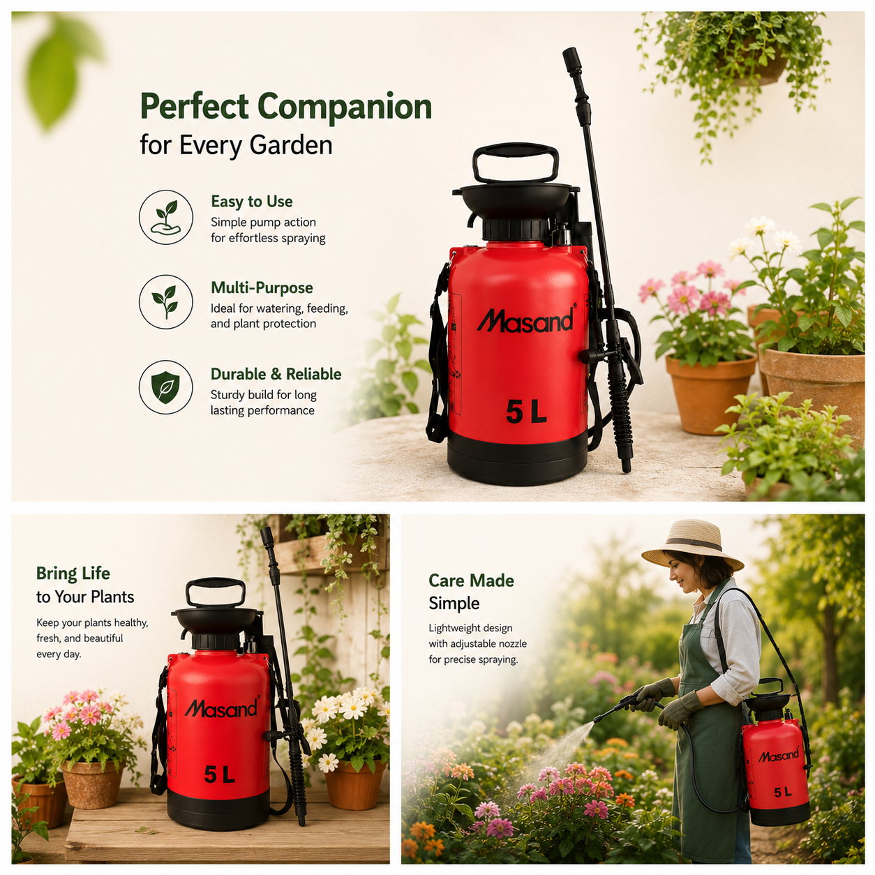 Farmio Masand Garden Pressure Sprayer 5 Litre